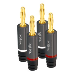 LogiLink Wire Connector Banana Grey